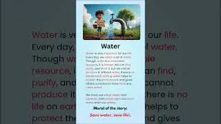 Save Water Story | Moral story | #shortstoriesinenglish