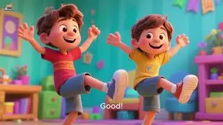 14 Body Parts in English for Kids 👀✋ | Learn Body Parts with Fun Actions