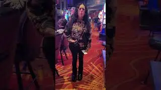 Wind Creek Casino. The Puffy Coats sleeping at Slot machines.