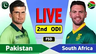 Pakistan vs South Africa 2nd ODI Match   | PAK vs SA Live Score & Commentary