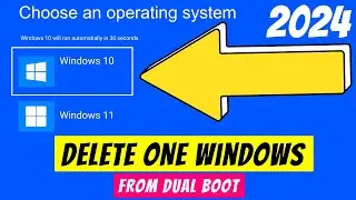 Как удалить двойную загрузку в Windows 11, 10, 8, 7 || Удалить одну ОС из двойной загрузки ✅ Легк...