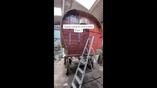Renovating our vintage #gypsycaravan #vardo - part 7! Finally time for some painting