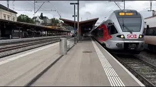 Bahnverkehr in St. Gallen St. Fiden (22.06.2024)