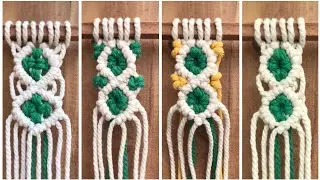 4 stunning Macram&eacute; Knots You NEED to Learn!Handmade Art Tutorial (part 51)
