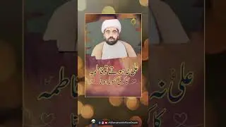 ALI Na Hoty To FATIMA Ka Koi KAFU Na Hota #1stzilhajj #aqadeimamaliobibifatima
