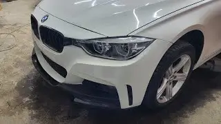BMW F30 заміна переднього бампера і фари