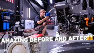FILTHY Overland Jeep Gladiator Inside and Out Detail | Satisfying ASMR (Zero Talking)😁