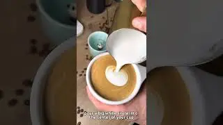 Самый милый урок по созданию латте-арта с котом 🐱😍 #latteartcity #cat