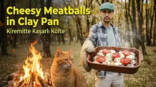 MİSAFİRİM GARFİELD - KAŞARLI KÖFTEYİ BİRLİKTE YAPTIK    #campping  #food #outdoorcooking