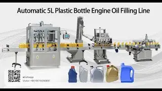 Automatic 5L Plastic Bottle Engine Oil  Filling Line|Oil Production Line