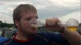 IRISH KID DOES A YARD OF BEER