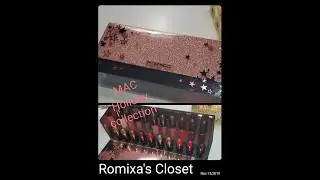 MAC Holiday collection unboxing 2019 &hearts;  first impression part 3 real swatches &hearts;&hearts;