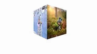 How To Make CSS3 3D cube Animation with image | Rotation Cube