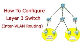 Как настроить коммутатор уровня 3 в Packet Tracer | Маршрутизация между VLAN с помощью коммутатор...