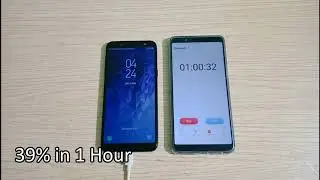 Samsung Galaxy J6 Charging Time Test (5V 2A Charger)