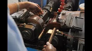 Thread Rolling Process | How To Make Threads On Stud Bolts | Big Bolt Nut