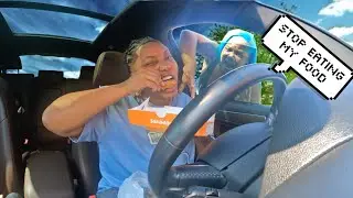 LOCKING MY GREEDY WIFE OUT THE CAR THEN EATING HER FOOD