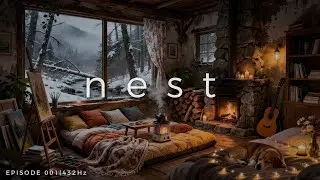 RETREAT 001 | Глубокая концентрация и сон | 432 Гц и звуки камина [4K]