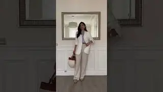 1 SUIT, 4 OUTFITS FOR SPRING-SUMMER!!🤍✨| #shorts #short #fashion