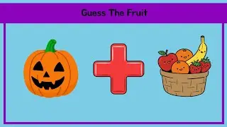 Guess the fruit by emoji? 🍎 🍌 Emoji Quiz challenge | Puzzle Pop 