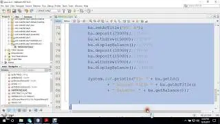 Java OOP Concept, core banking concept example