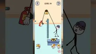 semprot api - stickman Thief level 39 #fypyoutube #games