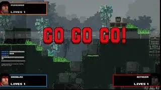 [Troll Co-Op Game EP05] Ammo Unlocked #coopgames #broforce #multiplayer #authisa #snorlax #pudding9