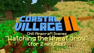Chill Minecraft Scenes | Watching the Wheat Grow | Minecraft Legit Survival Maps