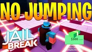 NO JUMPING CHALLENGE IN JAILBREAK! *HARD* (Roblox)