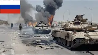 Just happened! When LEOPARD 2a6 Destroys  column of Russian Military vehicles | While on the Go