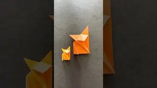 How to make easy origami fox #origami #diy #papercraft #paperfolding
