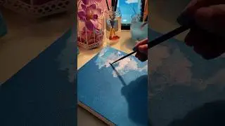 Watch Me Paint a Colorful Canvas in Minutes! #canvaspainting