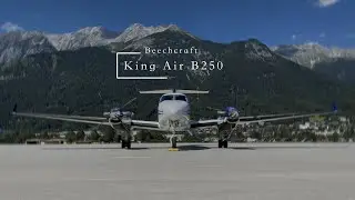 Innsbruck Airport (LOWI) Approach - Fusion Cockpit View - King Air B200/250