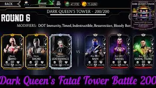 Dark Queen&rsquo;s Fatal Tower Bosses 200 & Hard Battle 184,196 Fight + Reward | MK Mobile