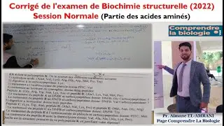 Corrigé de l'examen de Biochimie structurelle (2022) Session Normale (partie des acides aminés).