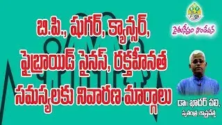 Preventive Measures for BP, SUGAR, CANCER, FIBROID, SINUS, HEMOGLOBIN Problems || Dr. Khader valli