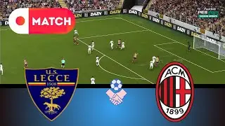 AC Milan vs Lecce | Serie A Match Simulation 2025 | PES 21 eFootball Realistic Gameplay