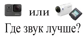 Go pro 5 black Edition или Sony FDR x3000. Где звук лучше?