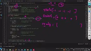 SRJ  algorithm (sjf preemptive ) CPU scheduling