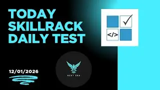 Today 12/01/2026 skillrack Daily test solution 
