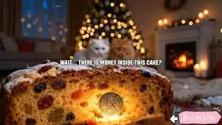 Cats&rsquo; Christmas - What&rsquo;s Hidden Inside This British Cake? 🎄#christmascats