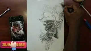 THUNIVU Movie Second Look Poster |A K | Portrait Drawing #PVM ARTLAND