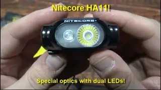 Обзор налобного фонаря Nitecore HA11! (Работает от одной батарейки AA 1,5 В, 240 люмен, очень лёгкий!)