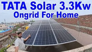 Tata Solar 3.3kW Ongrid: Bill Zero! Subsidy & Real Bill Savings Explained