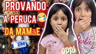 Brincadeira divertida: Minhas filhas e a Peruca da Mamãe 💕