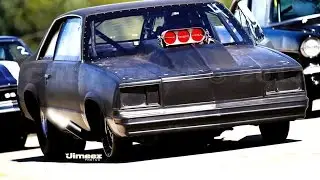 MURDER MALIBU! 8 SEC! BLOWN SBC ALCOHOL INJECTED! BYRON DRAGWAY!