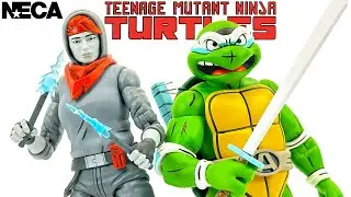 NECA TMNT Nightwatcher April O'Neil & Fifth Turtle April O'Neil Review!