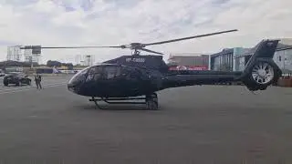 Air Ambulance Helicopter in Manila Departing for a Medevac Mission