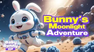 Bunny&rsquo;s 🚀 Moonlight Adventure 🌙 | Nursery rhymes for kids | BABY BUNNY POP  🐰