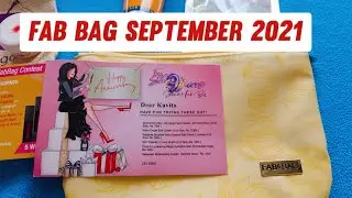 Fab Bag September 2021 | September 2021 Fab Bag | Fab Bag September unboxing